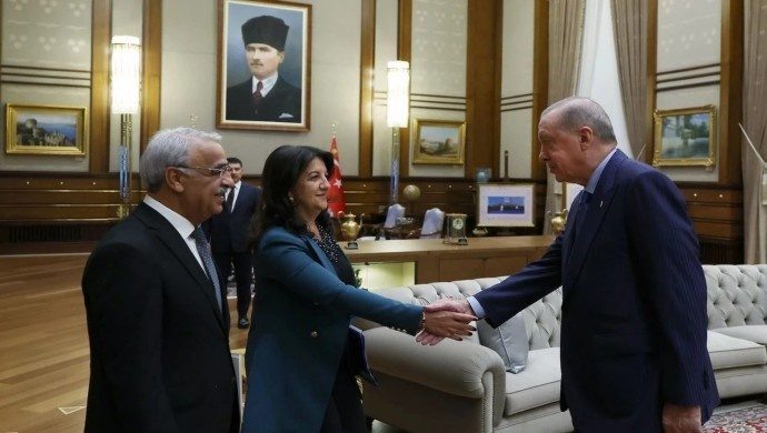 The meeting of members of the delegation with Erdoğan